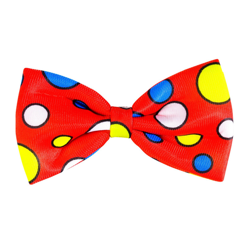 Klaunský motýlik s červenými bodkami